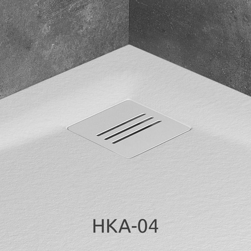 Brodzik pięciokątny konglomerat Radaway Kyntos PT biały 80x80