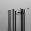 Kabina składana Radaway Nes Brushed GunMetal KDD B 90x100
