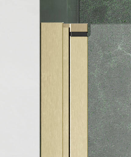 Drzwi złote szczotkowane Radaway Nes Brushed Gold DWJ I 80 Lewe 