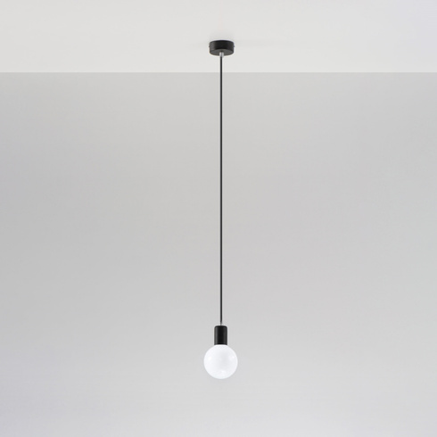 Lampa wisząca EDISON czarna
