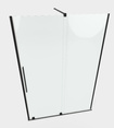 Drzwi prysznicowe czarne Radaway Furo Black DWJ 140 prawe przesuwne