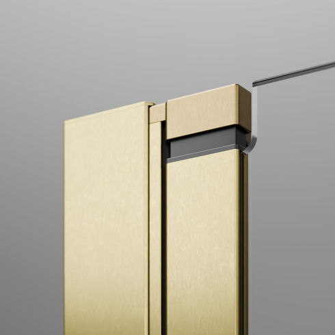 Drzwi prysznicowe Radaway Nes Brushed Gold DWS 130 lewe