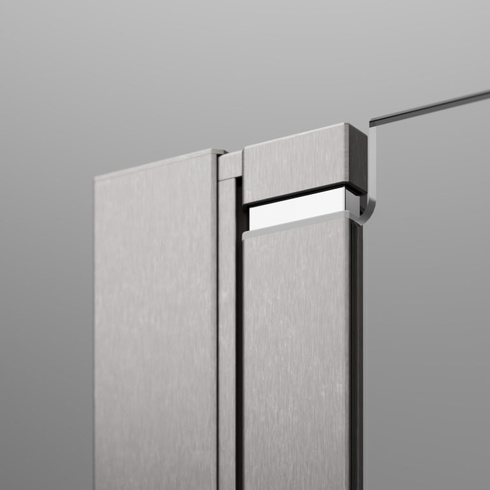 Kabina składana Radaway Nes Brushed Nickel KDD B 80x90