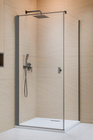 Kabina prysznicowa Radaway Nes Brushed GunMetal I 80x70 lewa
