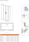 Drzwi prysznicowe szczotkowane Idea Brushed GunMetal DWD 140