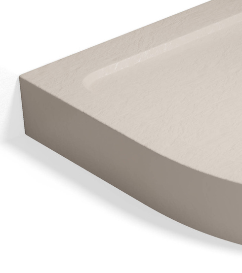 Brodzik półokrągły 90x90 Radaway Doros A Compact Stone kaszmirowy