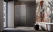 Walk-in 80 Radaway Modo F SL Brushed Copper II z ramą miedź lewa