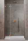 Drzwi prysznicowe 80 Radaway Essenza Pro Brushed Copper DWJ lewa