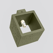 Kinkiet QUAD beton zielona oliwka