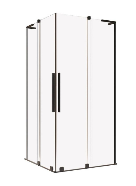Kabina prysznicowa czarna Radaway Furo SL Black KDD 80x110