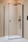 Kabina prysznicowa Radaway Nes Brushed GunMetal KDJ I 90x90 prawa