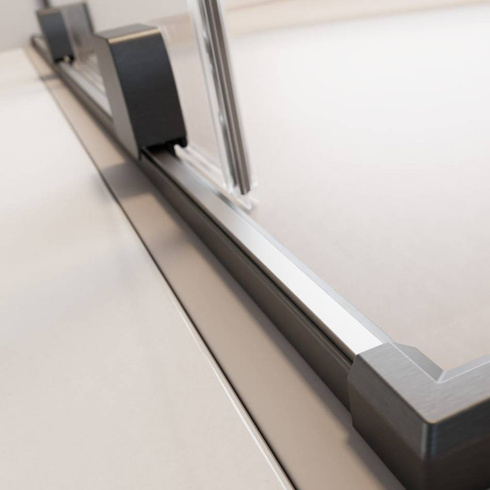 Drzwi prysznicowe 110 Radaway Furo Brushed GunMetal DWJ lewe