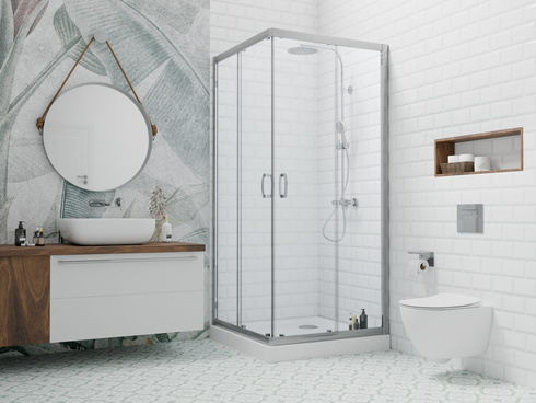Kabina prostokątna Radaway Premium Plus D 80x90x190 Przejrzyste 30437-01-01N