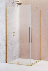 Kabina prysznicowa złota 120x80 Radaway Furo Gold KDD przesuwne