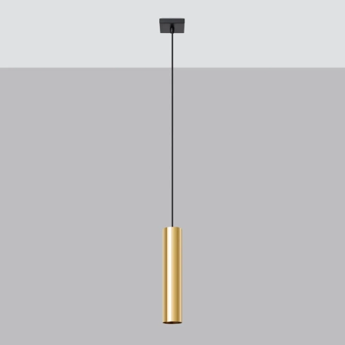 Lampa Wisząca LAGOS 1 złoty połysk