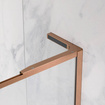 Walk-in 120 Radaway Modo F SL Brushed Copper II z ramą miedź prawa