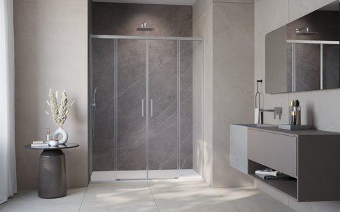 Drzwi prysznicowe szczotkowane Radaway Idea Brushed Nickel DWD 160