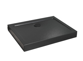 Brodzik 130x90 Radaway Doros D Compact Stone czarny akrylowy