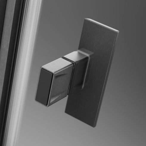Drzwi szczotkowany gunmetal Radaway Nes Brushed GunMetal DWJ I 100 Lewe