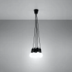 Lampa wisząca DIEGO 5 czarna