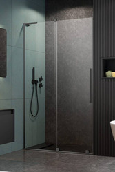 Drzwi prysznicowe 100 Radaway Furo SL Brushed GunMetal DWJ lewe