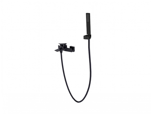 Zestaw wannowy Besco Aspira czarny mat BW-AS-CZ