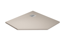 Brodzik pięciokątny konglomerat Radaway Kyntos PT kaszmirowy 90x90