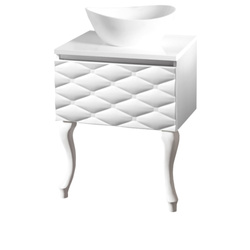 Szafka łazienkowa z 2 nóżkami z blatem Sanitti Lira 60 LS-60-3