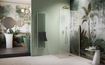 Kabina walk-in 80 Radaway Modo F SL Brushed Gold II z ramą prawa