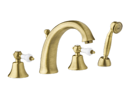 Bateria wannowa 4-otworowa Vedo Etros 2120/BR brąz antyczny