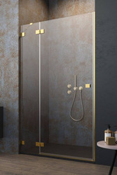 Drzwi prysznicowe 100 złote połysk Radaway Essenza Pro Gold DWJ lewa