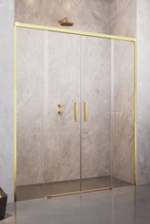 Drzwi prysznicowe złote 190 łazienki Radaway Idea Gold DWD 387129-09-01