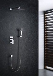Zestaw prysznicowy podtynkowy z deszczownicą i prysznicem Blue Water Toronto TOR-ZKP.150C
