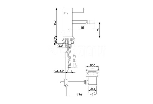 Bateria bidetowa Kohlman Dexame QB130D