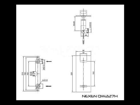 Bateria prysznicowa podtynkowa Kohlman Nexen QW227U