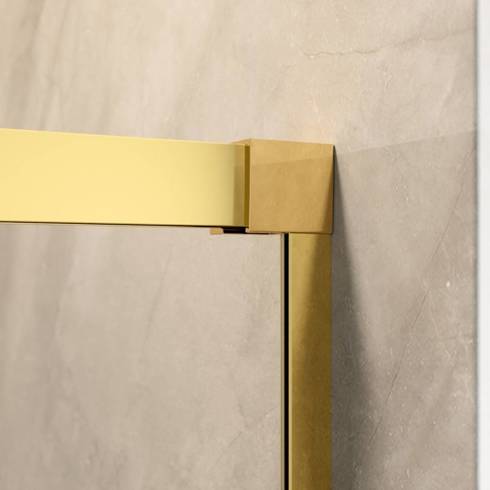 Drzwi prysznicowe złote 130 Radaway Idea Gold DWJ 387017-09-01L lewe
