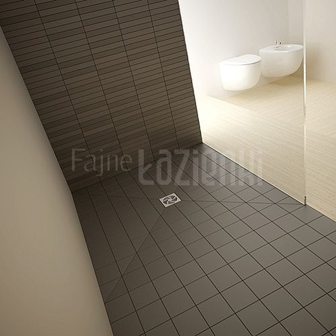 Prostokątna płyta prysznicowa 99 x 79 z kratką odpływową Radaway 5DK1008