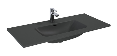 Umywalka ceramiczna Elita Skappa 100 146071 antracyt mat